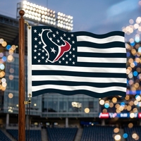 Drapeau en polyester des Houston Texans 3x5 pouces, vente directe d'usine, en gros en stock, pour événements sportifs