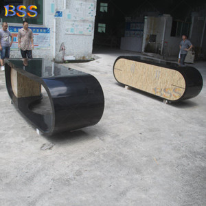 Sang trọng màu đen quản lý văn phòng bảng bàn trên bán thanh lịch Ông Chủ bàn rắn bề mặt màu đen <span class=keywords><strong>Goggle</strong></span> bàn văn phòng với ngăn kéo - Product Image 4