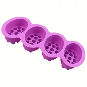 Molde de Silicona Ecológico de 4 Compartimentos para Jabón, Barra de Masaje y Pastel, con Moldes de un Solo Orificio, Muestra Gratuita de Fábrica, OEM/ODM - Product Image 3