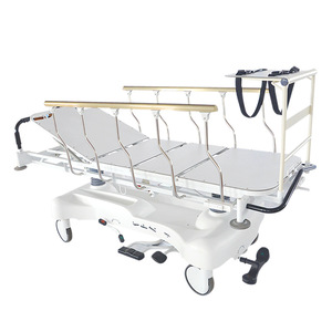 Lit médical manuel MJY-5 à plateforme élévatrice hydraulique, 4 roulettes, hauteur réglable, pour hôpital, soins intensifs et transport d'urgence - Product Image 1