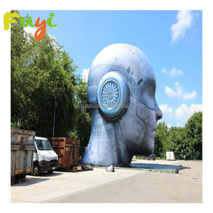 Balon Kepala Manusia Raksasa Tiup untuk Panggung Festival Musik, Bahan Nilon, untuk Promosi dan Dekorasi - Product Image 3