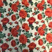 Tissu imprimé 100 % coton de qualité supérieure - Toucher agréable pour des tenues de soirée luxueuses, motifs floraux élégants