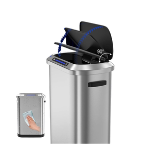 50L 13 Gallon Stainless Steel Automatic <b>Sensor</b> Trash Can Factory Direct Sell Smart Dustbin Trash Can Garbage Rubbish Waste <b>Bin</b> - Product Image 5