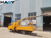 HAOY Tricycle mini-camion de 1,8 tonne, télécommandé en métal, avec plateforme manipulateur et grue de levage automatique