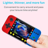 Console de jeu miniature portable X8M Classique 500 jeux rétro HD Écran 3,5 pouces Rechargeable Double joueur Sortie AV pour garçons filles enfants