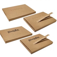 Boîte Impression Stock 32*32*2cm Vide Musique Dj Album Mailing Vidéo Carton Ondulé 12 pouces LP Vinyle Boîte De Rangement