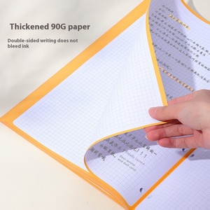 A4 sinh viên máy tính xách tay in mẫu giấy 4-lỗ lõi may ràng buộc bán buôn Loose-Leaf cuốn sách tập thể dục cho văn phòng lớp học sử dụng - Product Image 3