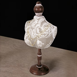 स्टॉक में नए डिजाइन फूल डिजाइन टेबल शीर्ष गहने हार प्रदर्शन के रूप में हार के गहने धारक - Product Image 4