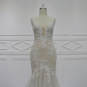 Robes De mariée <span class=keywords><strong>2023</strong></span> <span class=keywords><strong>robe</strong></span> De mariée de Novia civile sirène pas cher décolleté en V fête nouvelle <span class=keywords><strong>robe</strong></span> De mariée - Product Image 4