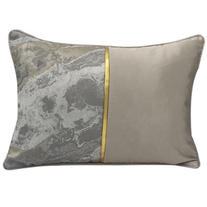 Venta al por mayor Decoración de casa acuarela diseño Jacquard poliéster tela sofá silla almohada <span class=keywords><strong>30X50</strong></span> funda de cojín - Product Image 1