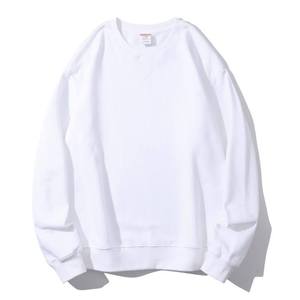 Hot <b>Sale</b> Wholesale 380g Cotton Terry Crewneck Blank Oversized Men's Hoodies Sweatshirts Custom Puff Printing - Product Image 6