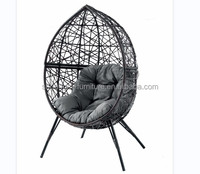 Balançoire d'extérieur Chaise suspendue Panier en rotin Nid Balcon Jardin Cour Double Hamac Berceau Chaise