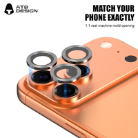 Nouveau modèle 2026 – Autocollants de protection d'objectif en métal CD Stripe Eagle Eye pour iPhone 17 Pro et protecteurs d'objectif d'appareil photo pour Samsung S26