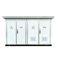 YB-12 12kV 0.4kV 3150kVA Sous-station préfabriquée en coffret, station de distribution d'énergie intégrée extérieure, sous-station compacte