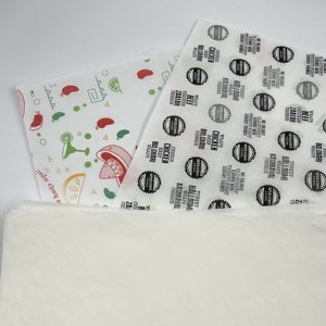 Papier d'emballage biodégradable personnalisé avec logo pour hamburgers, restauration rapide à emporter, résistant à la graisse - Product Image 5