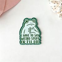 Étiquette nominative autocollante Kovict en acrylique avec lettres anglaises, série Santé, pour étudiants, à faire soi-même, avec languette, couleur personnalisable, pour badges