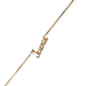 여성과 남성을 위한 유행 스테인레스 스틸 이름 플레이트 금도금 상자 체인 맞춤 DIY 보석 목걸이 - Product Image 3