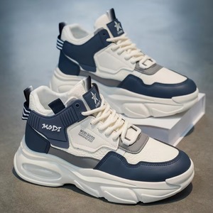 Chaussures pour hommes Nouvelle Collection Baskets de sport montantes respirantes pour jeunes, tendance, polyvalentes, rehaussantes, style décontracté pour la marche - Product Image 2
