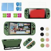 Coque de protection souple en silicone mat pour Nintendo Switch 2 avec capuchons de joystick et protection d'écran – Kit d'accessoires de jeu