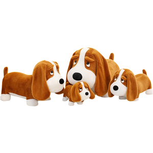 Almohada de peluche de perro Basset Hound de cuerpo largo, orejas grandes y suaves, peluche agradable al tacto para decoración de cojines de sofá. - Product Image 4