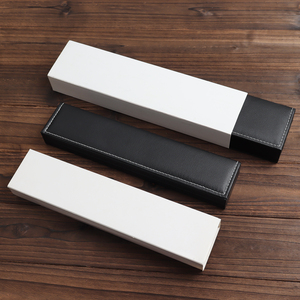 Nhà máy xem bao bì hộp độc đáo sang trọng OEM với biểu tượng tùy chỉnh hình vuông màu đen da các tông giấy Quà Tặng hiển thị trường hợp - Product Image 4