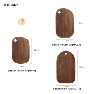 Tabla de Cortar de Madera de Nogal Negro Ecológica, Accesorios de Cocina, Bandeja para Servir Pan y Frutas, Tabla de Cortar de Madera - Product Image 6