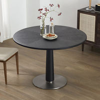 Chinois Simple famille salon loisirs réception table créative table à manger ronde en bois massif