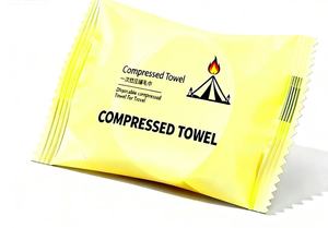 Nhanh Chóng Khô Viscose Mini Ma Thuật Nén Khăn 28*50Cm Kích Thước Tùy Chỉnh Logo Mềm Mặt Khăn Phim Hoạt Hình Đồng Xu Du Lịch Sẵn Sàng Khăn - Product Image 5