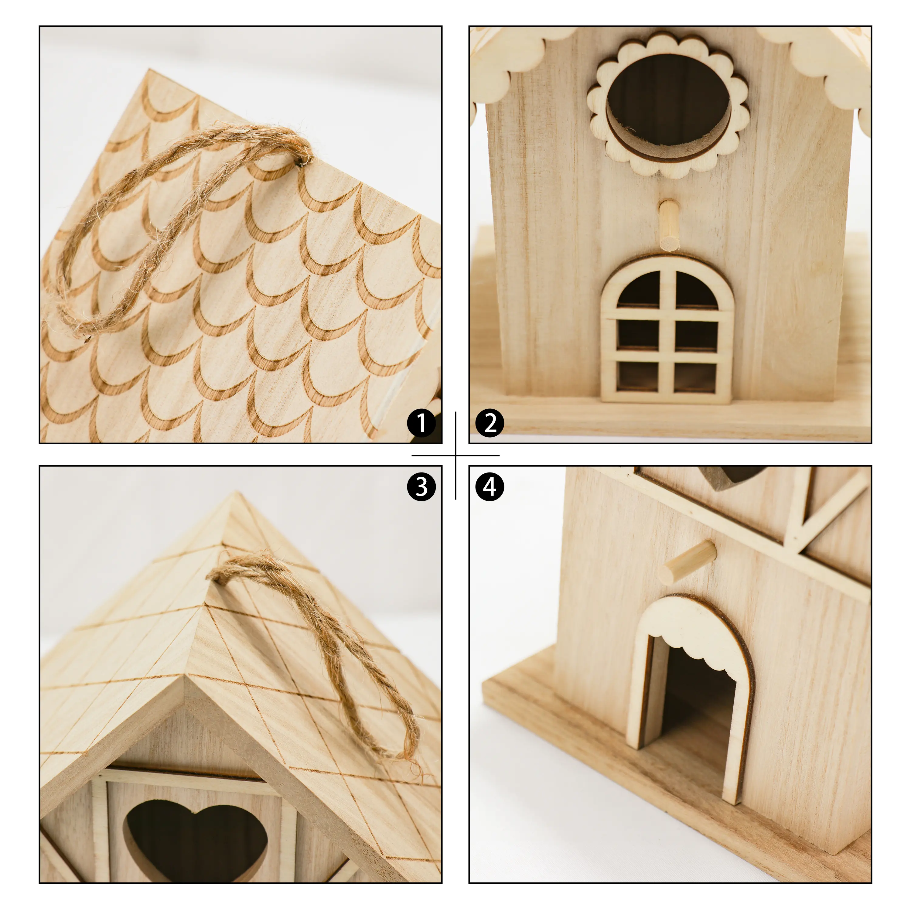 Mini Holz Vogelhaus Kits Vogel häuser zum Malen und Dekorieren für Kinder Kunst handwerk oder Garten projekte