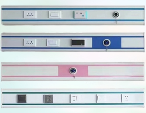 Unité de tête de lit médicale personnalisable en alliage d'aluminium avec alimentation centrale en oxygène, bande de gaz et équipement de nébulisation pour couloir d'hôpital - Product Image 4