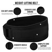 Ceinture de musculation réglable, légère, écologique et robuste MKAS pour entraînement, musculation, fitness, squats et soulevés de terre