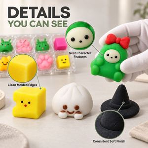 Soft Plastic Birthday Advent Calendar Dumpling Squishy Blind <b>Box</b> Flexible Squeeze Non-Toxic Sensory <b>Fidget</b> Stress Relief Toy <b>Set</b> - Product Image 5