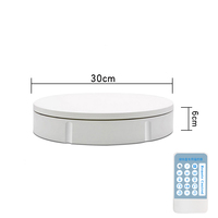 Support de présentation rotatif électrique de 22 cm, plateau tournant motorisé, plateau tournant pour modèles, alimenté par USB/batterie avec télécommande