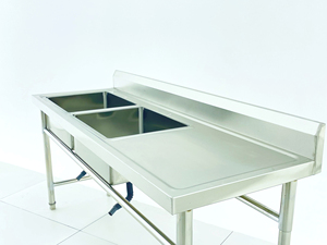 Fregadero <span class=keywords><strong>de</strong></span> Acero Inoxidable Reforzado <span class=keywords><strong>de</strong></span> Alta Resistencia, Independiente, <span class=keywords><strong>de</strong></span> un Solo Tazón, para Restaurante/Cocina Comercial con Grifo - Product Image 4