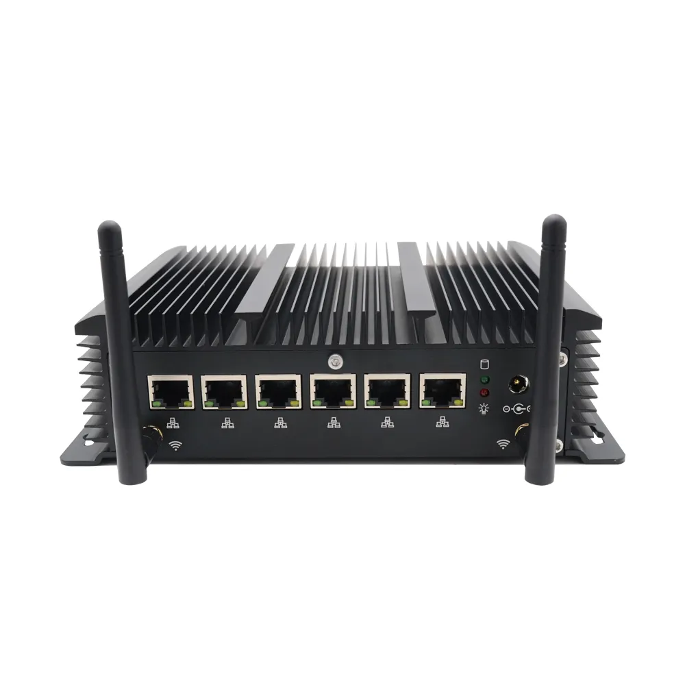 HOT Pfense 6 Gabit LAN C eleron 3865/3965u Mini Pc with RS232 HD Mini Desktop Industrial Computers for Home VPN