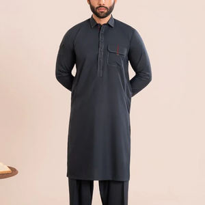 Shalwar Kameez ethnique entièrement personnalisé en coton de haute qualité, toutes saisons, pour hommes, élégant, pour mariage et fêtes, séchage rapide, sans plis - Product Image 5