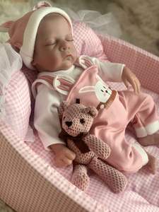 ตุ๊กตาเด็กทารกทำจากผ้าฝ้ายอินเดีย ยางพาราแอฟริกัน ซิลิโคนแท้ ดื่มน้ำได้ รุ่นแฟชั่นคริสต์มาส - Product Image 6