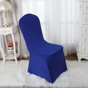 Spandex Decor Chair Covers Fitted Chair Cover Decoration Spandex Elastic Wedding Chair Covers Hot Selling Design Quality Purple Spandex Polyester Plain