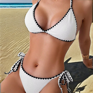 ชุดบิกินี่ 2 ชิ้นแบบเซ็กซี่ ทรงสามเหลี่ยม ผ้ายืดสแปนเด็กซ์/โพลีเอสเตอร์ ยี่ห้อ JY รุ่น 2025 สำหรับใส่หน้าร้อน - Product Image 2
