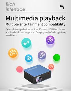 <span class=keywords><strong>2022</strong></span> recién llegado Home Theater T4 LCD 1024x600P Full HD Video Proyector Home Cinema Teléfono inteligente Proyector Mini pantalla grande Beamer - Product Image 5