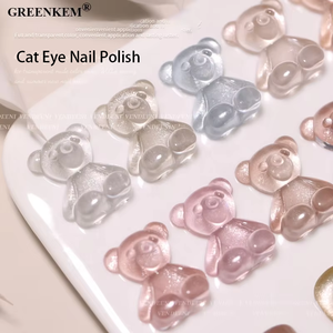 Nude Color Series Nail Gel 24Color Set Ice Transparent Crystal Cat Eye Effect para salones TPO HEMA Free Gel Nail Polish - Product Image 4