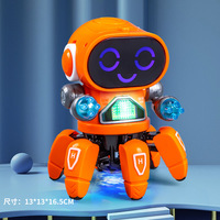 Robot Danseur Tendance : Jouet Électrique à Six Jambes avec Lumières LED et Musique – Cadeau Idéal pour Enfants (Vente en Gros)