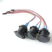 Kabel Pemantik Rokok Mobil Kustom Colokan Soket Wanita Ke 172256-3102 Adaptor Konektor 2 Pin 18AWG 12V Harness Kawat