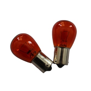 3157 hổ phách 12V 21/5W tự động phanh và bật đèn T10 Mô hình xe đuôi bóng đèn với BA15S ổ cắm cho Abarth - Product Image 1