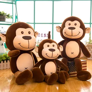 Maymun peluş oyuncak akıllı maymun dolması hayvan örme erkek bebek bebek doğum günü hediyesi stres oyuncakları sevimli kanepe dolması oyuncaklar