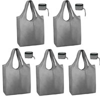 Vente en gros pochette d'épicerie écologique avec logo personnalisé pliable, sacs de transport en nylon Ripstop sacs d'épicerie pliables réutilisables pour le shopping/