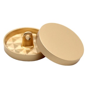 Boutons Métalliques Classiques Dorés Plats Cousus à la Main Ronds pour Trench-Coat Manteau en Laine Costume Chemise Accessoires - Product Image 2