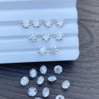 Moissanite synthétique en vrac de qualité diamant, couleur D, pureté VVS, taille ronde 4,0 mm - 10,0 mm, prix de gros usine pour bijoux