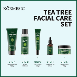 KORMESIC - Set de Cuidado Facial Iluminador con Árbol de Té Coreano, Marca Privada OEM, Productos Orgánicos Rejuvenecedores e Hidratantes para el Cuidado de la Piel - Product Image 4