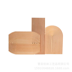 Wooden <b>Tea</b> <b>Tray</b> Beech Wood Water Ripple Pattern Home Coffee Serving <b>Tray</b> Food Beverage Use - Product Image 5